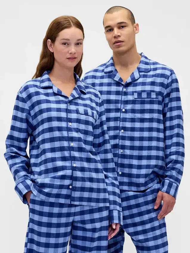 Camicia da pigiama in flanella morbidissima per adulti
