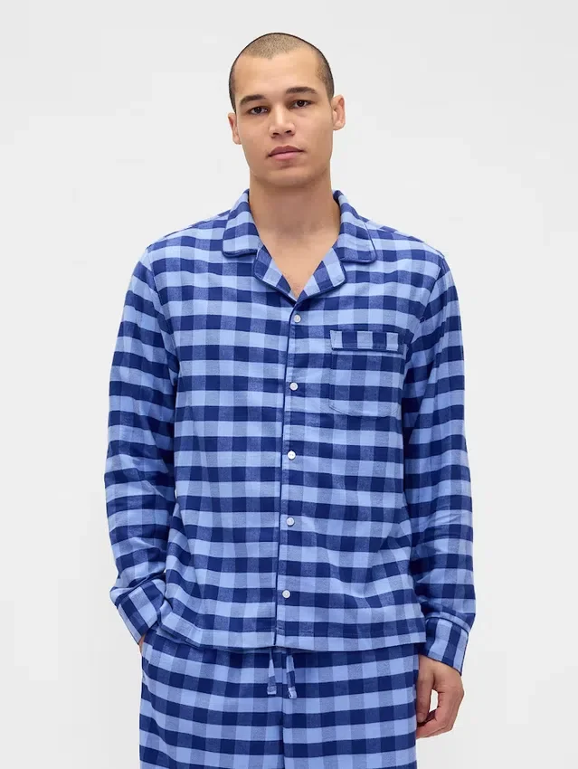 Camicia da pigiama in flanella morbidissima per adulti