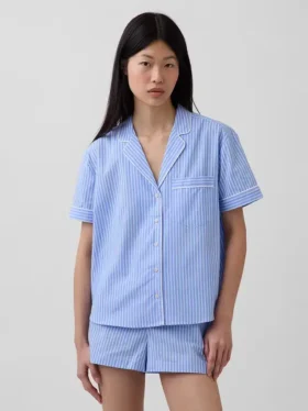 Camicia da pigiama in popeline