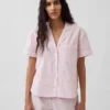 Camicia da pigiama in popeline