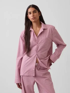 Camicia da pigiama in popeline