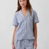 Camicia da pigiama in popeline