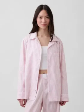 Camicia da pigiama in popeline