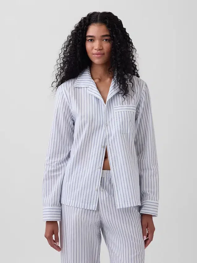 Camicia da pigiama in popeline