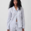 Camicia da pigiama in popeline