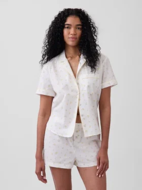Camicia da pigiama in popeline
