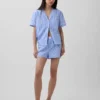 Camicia da pigiama in popeline
