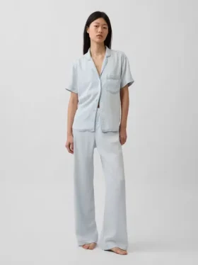 Camicia da pigiama in popeline