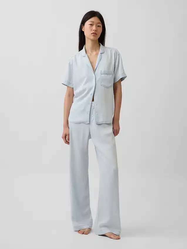 Camicia da pigiama in popeline