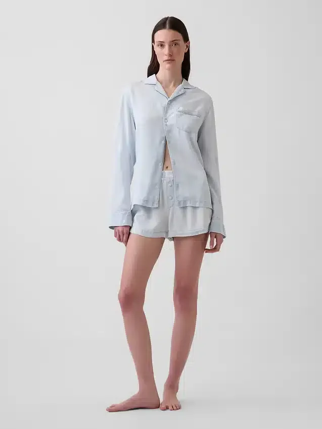 Camicia da pigiama in popeline
