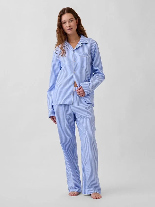 Camicia da pigiama in popeline