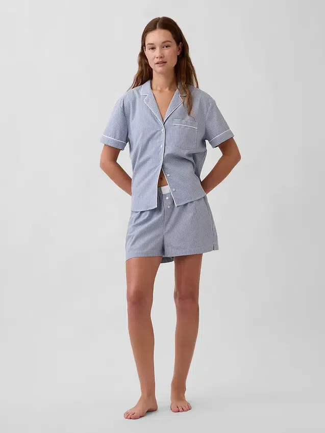 Camicia da pigiama in popeline