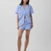 Camicia da pigiama in popeline