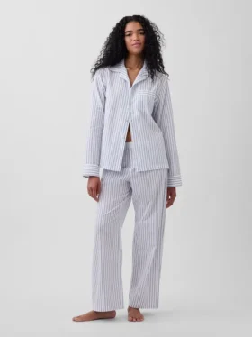 Camicia da pigiama in popeline