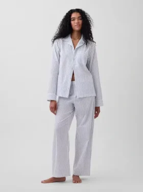 Camicia da pigiama in popeline