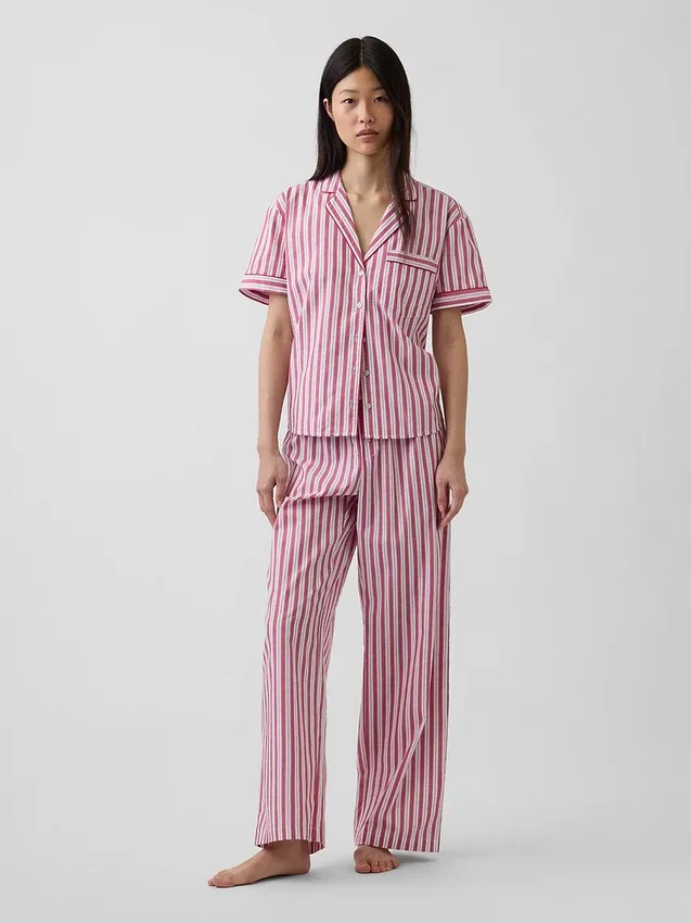 Camicia da pigiama in popeline