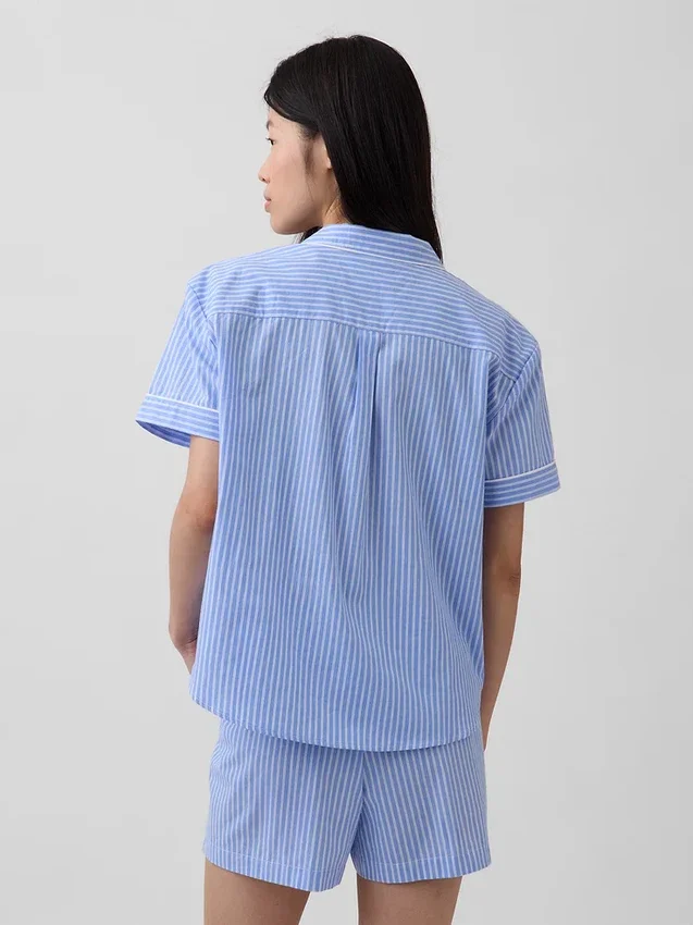 Camicia da pigiama in popeline