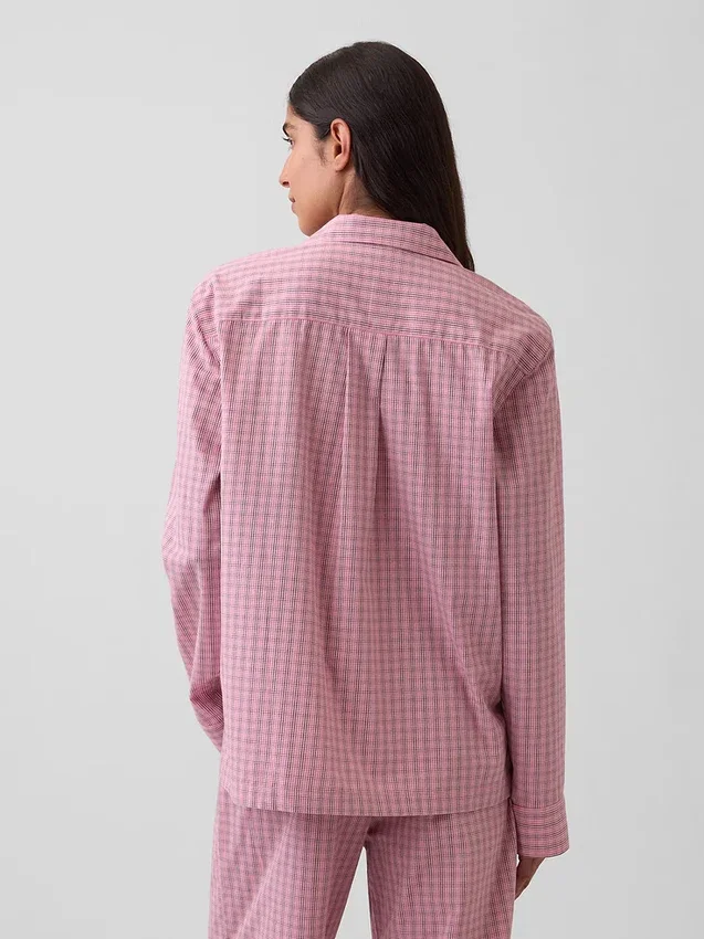Camicia da pigiama in popeline