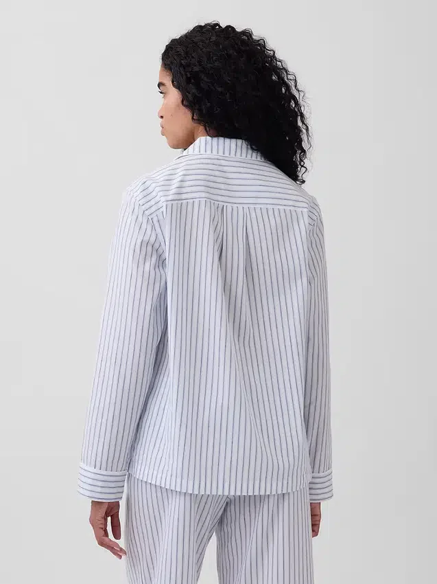 Camicia da pigiama in popeline