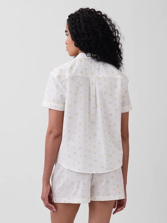 Camicia da pigiama in popeline