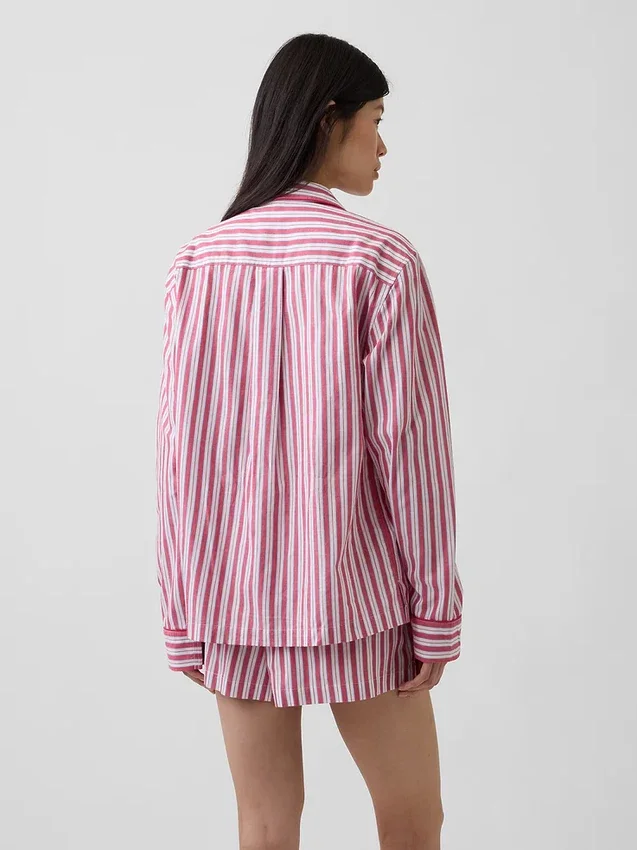 Camicia da pigiama in popeline