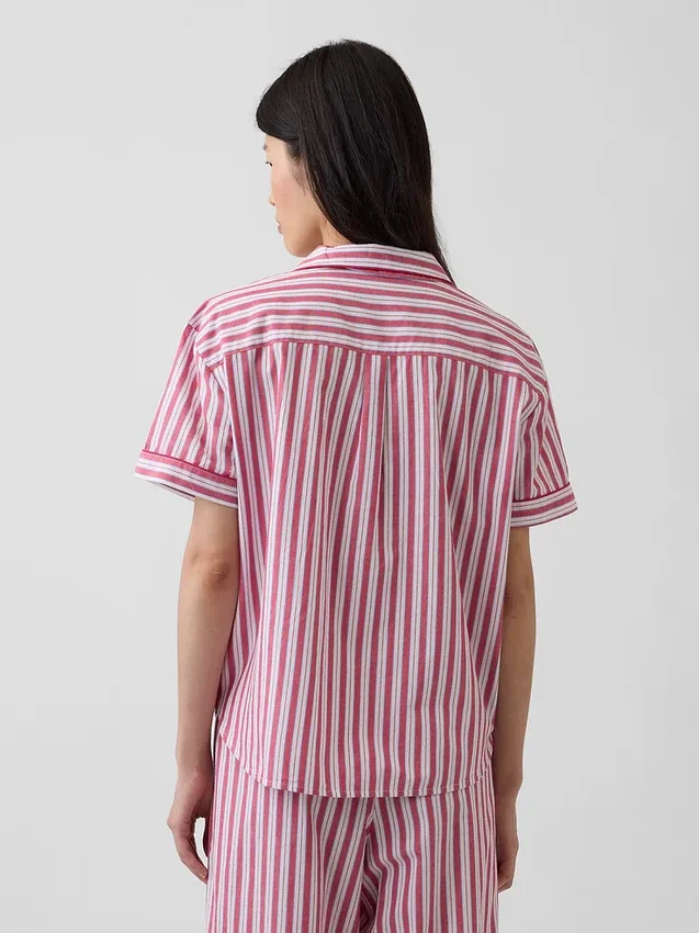 Camicia da pigiama in popeline