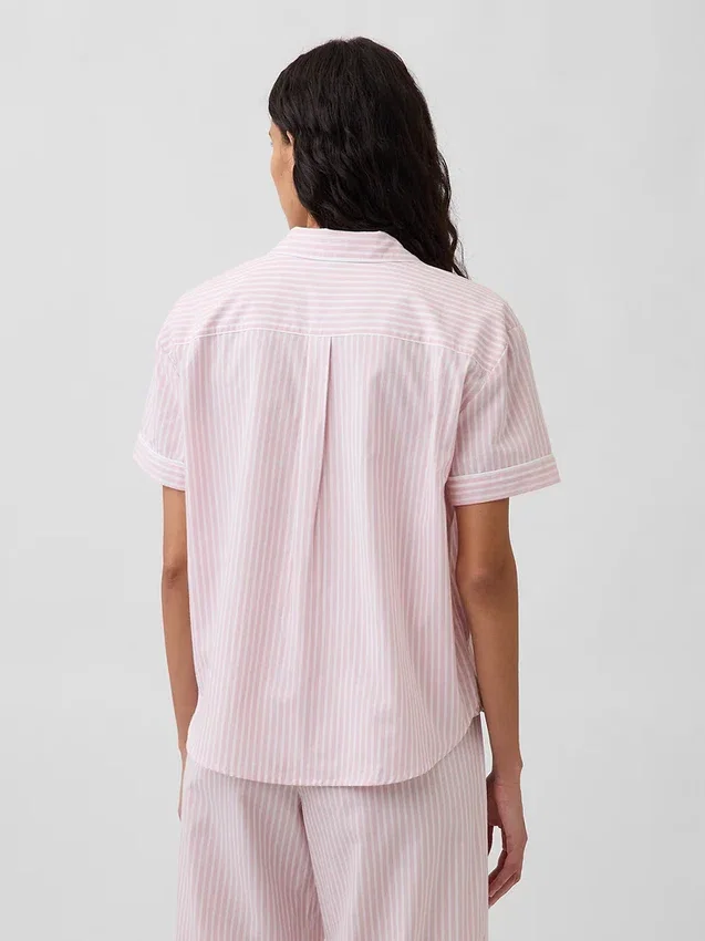 Camicia da pigiama in popeline