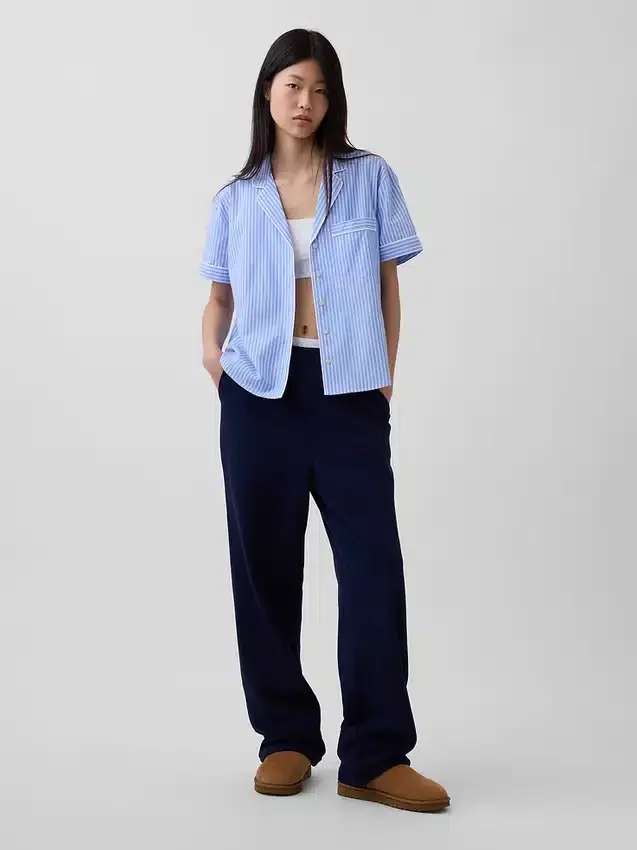 Camicia da pigiama in popeline