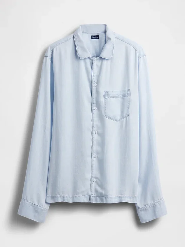 Camicia da pigiama in popeline
