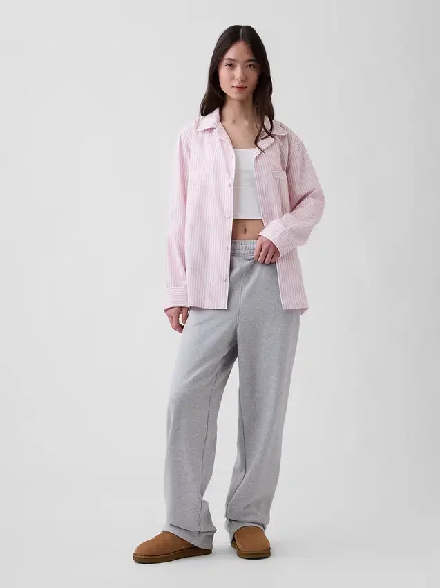 Camicia da pigiama in popeline