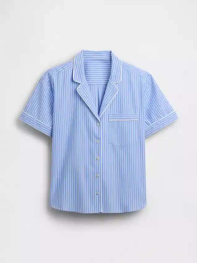 Camicia da pigiama in popeline