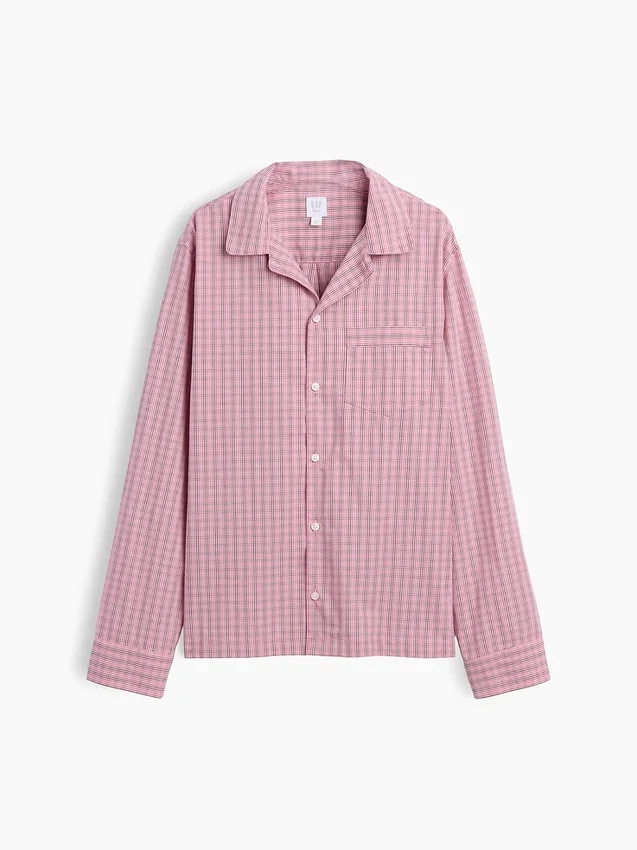 Camicia da pigiama in popeline