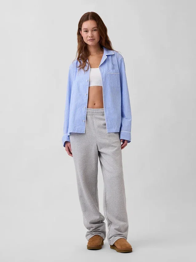 Camicia da pigiama in popeline