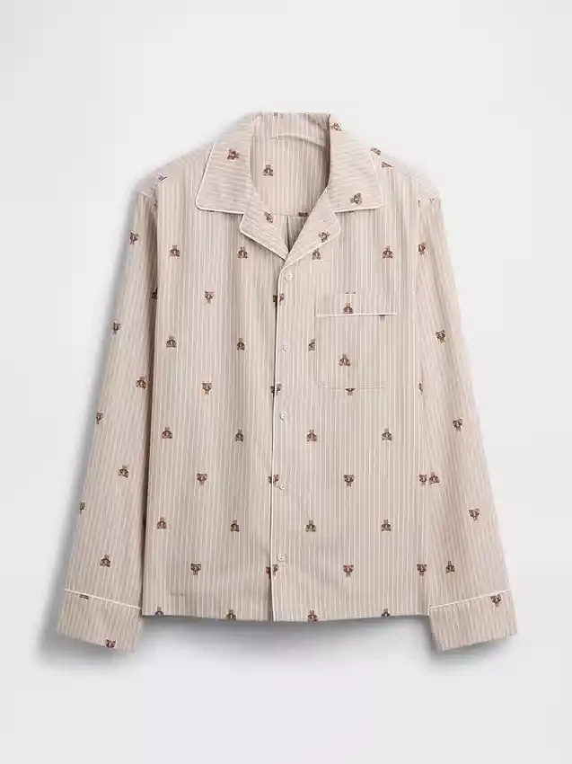 Camicia da pigiama in popeline