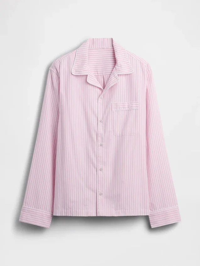 Camicia da pigiama in popeline