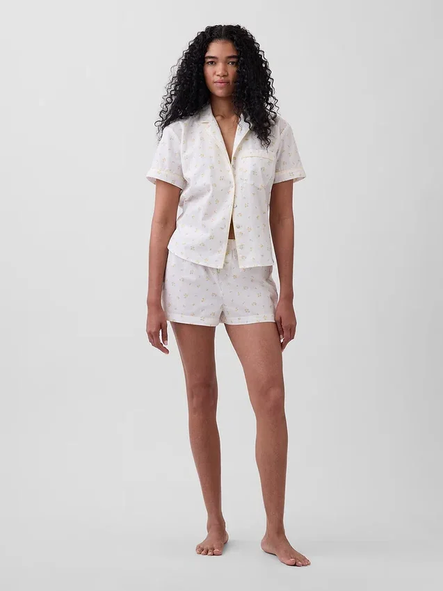 Camicia da pigiama in popeline