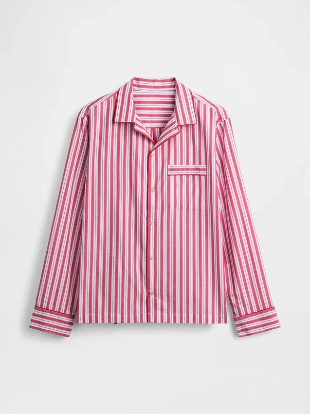 Camicia da pigiama in popeline