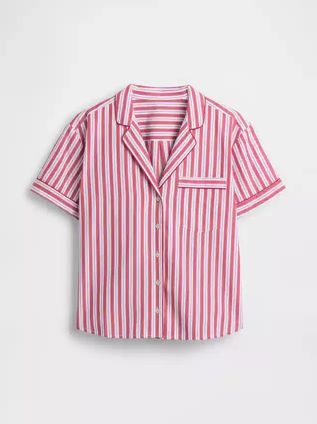 Camicia da pigiama in popeline