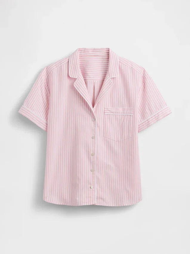 Camicia da pigiama in popeline