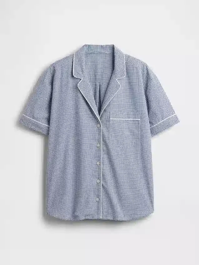 Camicia da pigiama in popeline