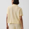 Camicia da pigiama oversize in garza stropicciata