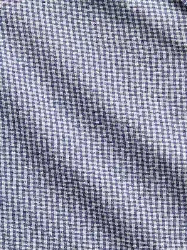 Camicia da pigiama oversize in garza stropicciata