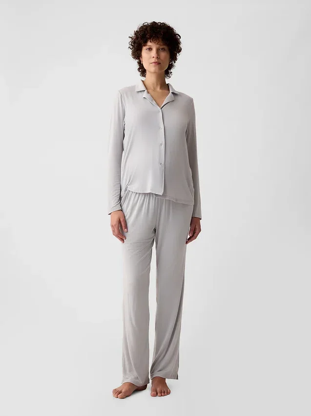 Camicia da pigiama premaman in modal