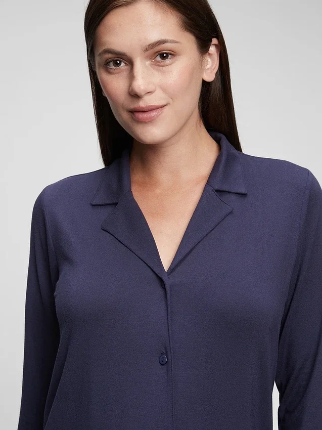 Camicia da pigiama premaman in modal