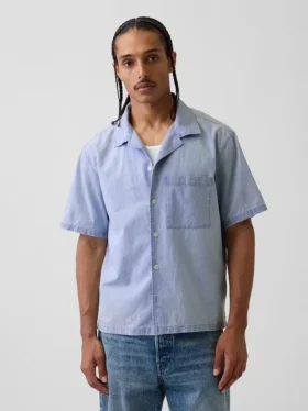 Camicia da resort in chambray