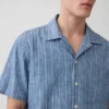 Camicia da resort in denim Dobby