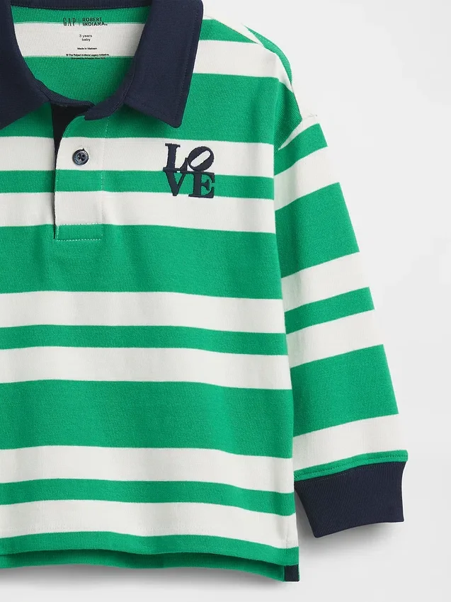 Camicia da rugby "Love" di Robert Indiana per bambini