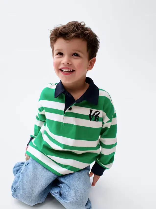 Camicia da rugby "Love" di Robert Indiana per bambini