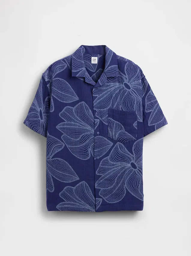 Camicia da vacanza dal taglio morbido per bambini