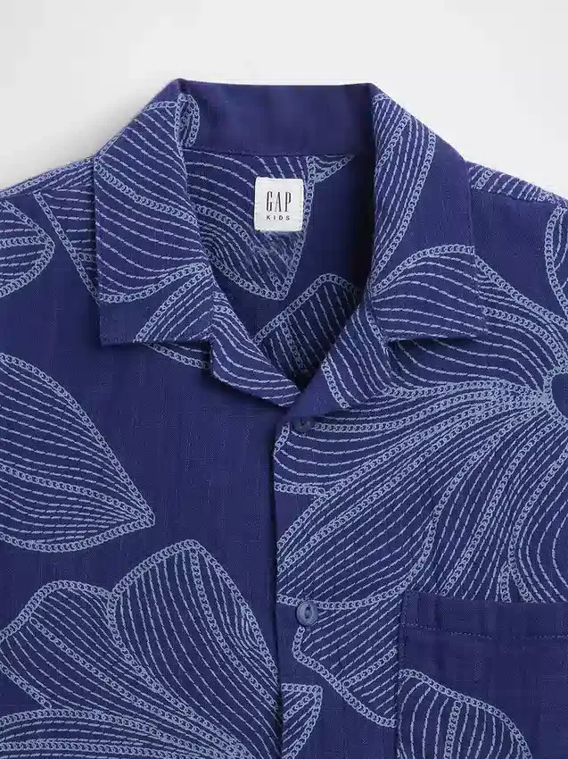 Camicia da vacanza dal taglio morbido per bambini